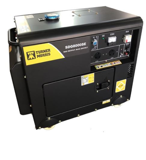 Turner & Morris Silent Diesel Generator – SDG8000SE 8KVA