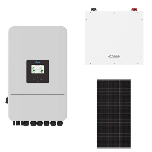 Deye 8kW Solar, Inverter & Battery Combo Deal – 1 X Deye 8kW Inverter, 2 X 5kW Dyness Lithium Ion Battery & 16 X Sunova 585W Solar Panels
