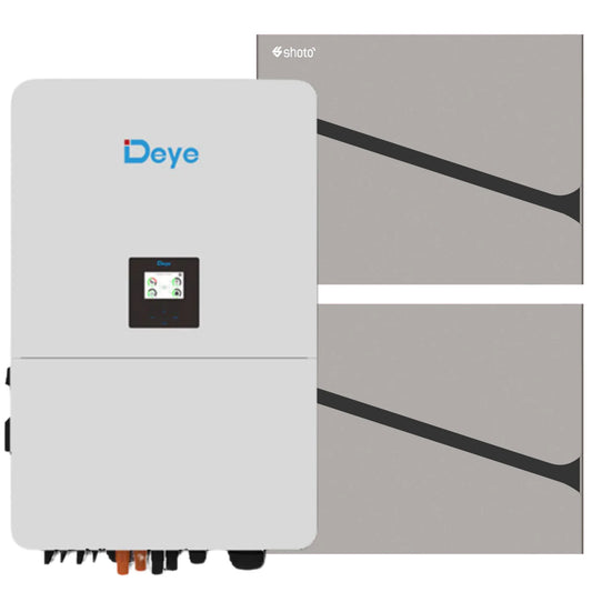 8KW MPPT Deye Load Shedding 2x Shoto 5.12 KWh Backup Power Combo Kit