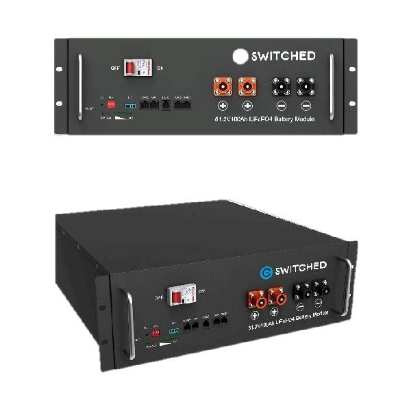 Switched | 5.1KWh Lithium Ion Phosphate (LiFePO4 ) Battery for Power