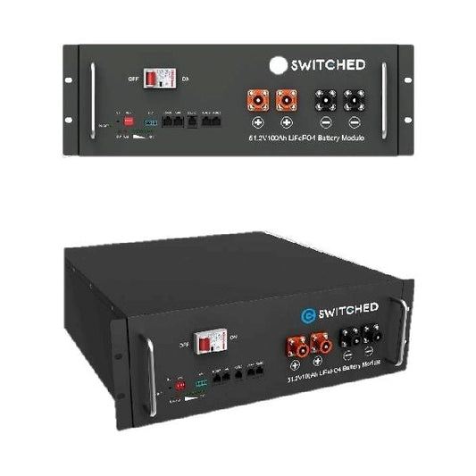 Switched | 5.1KWh Lithium Ion Phosphate (LiFePO4 ) Battery for Power