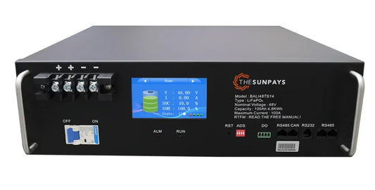 Solarix SunPays 48V 100Ah LiFePo4 Single Battery